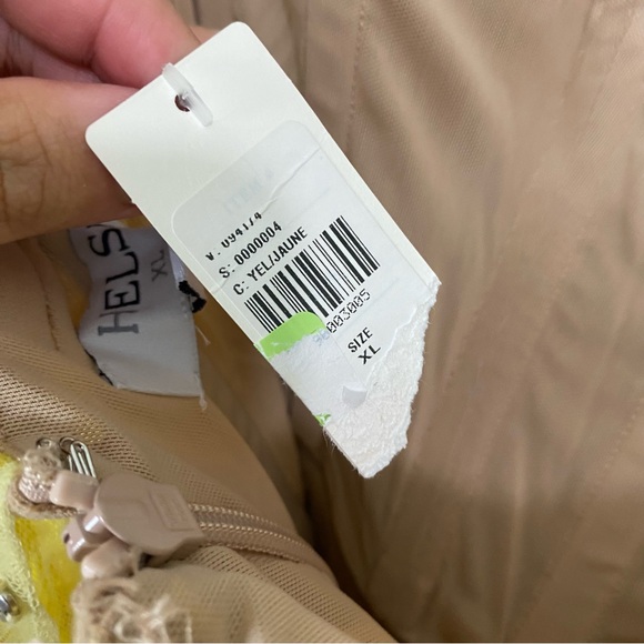 Helsi Athena Strapless Midi Gown Floral Midi 3D Applique XL - Picture 8 of 10